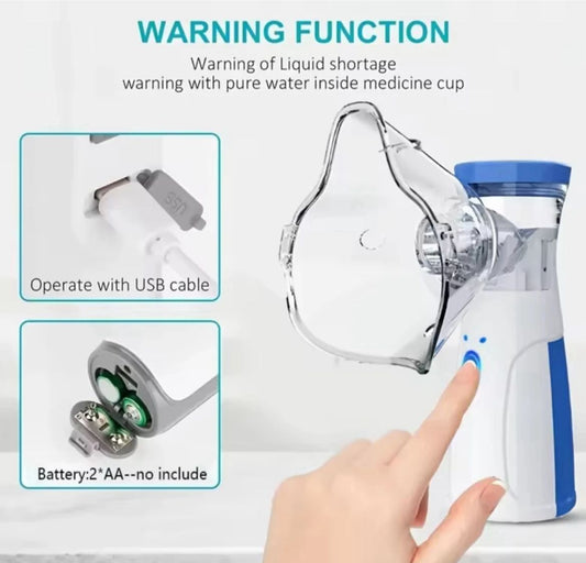 Portable Mesh Nebulizer Chargeable, travel friendly