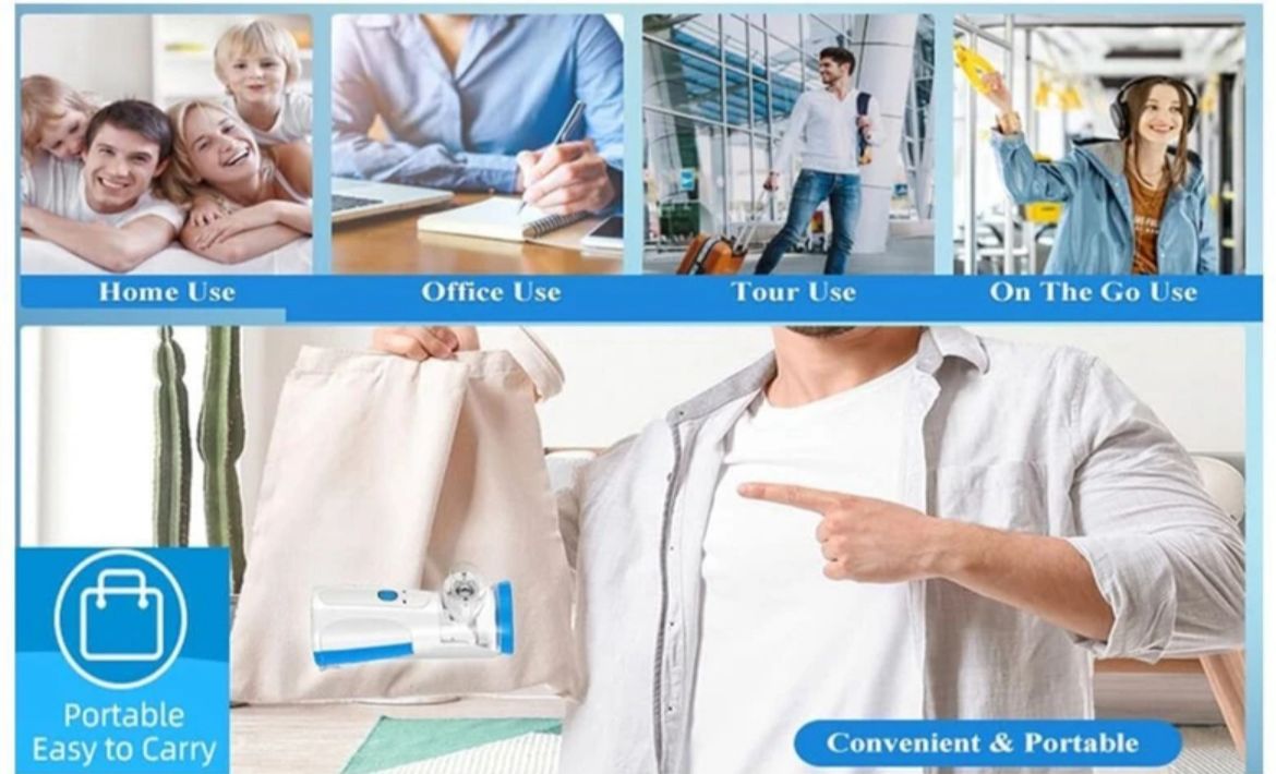 Portable Mesh Nebulizer Chargeable, travel friendly