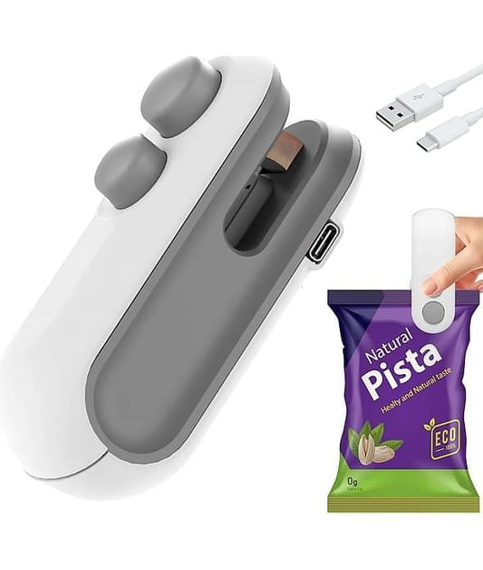 2-in-1 Portable Heat Sealer & Cutter (USB Rechargeable)